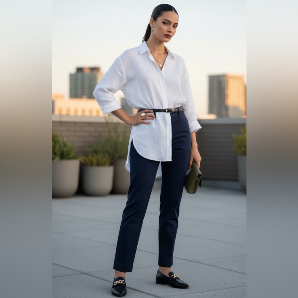 Aritzia Navy Blue Dress Pants Women’s Size 0 – Slim Trousers